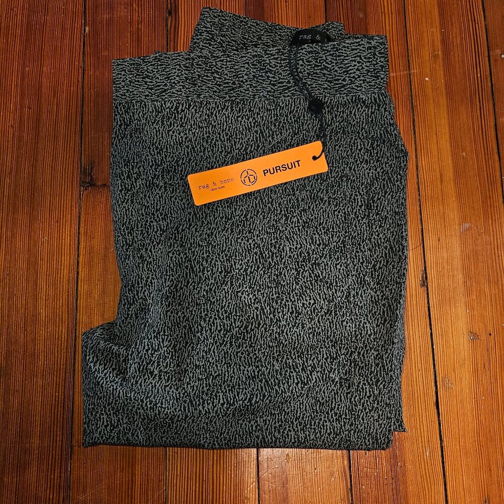 RAG & BONE PURSUIT ZANDER TRACK PANT GREY DRIBBLE CAMO Men’s Size S